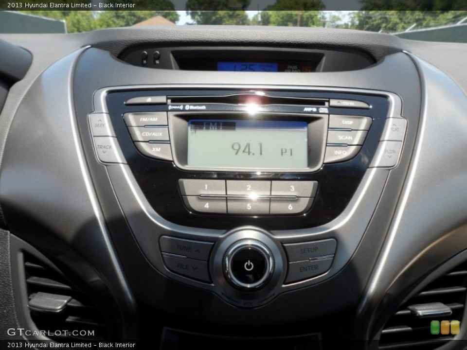Black Interior Audio System for the 2013 Hyundai Elantra Limited #65800502