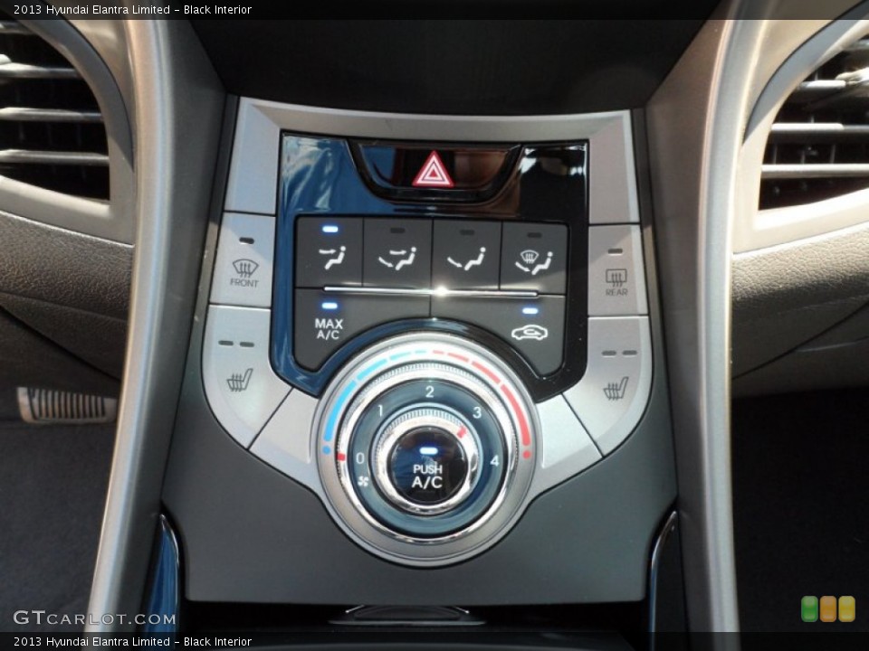 Black Interior Controls for the 2013 Hyundai Elantra Limited #65800508