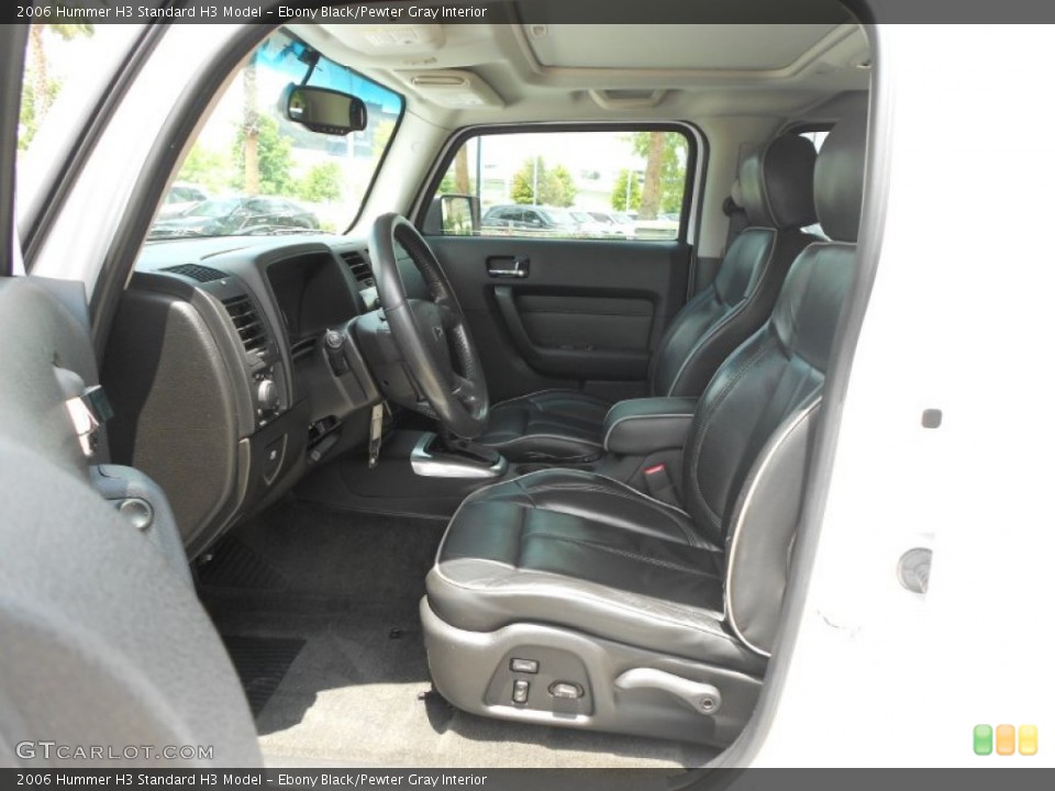 Ebony Black/Pewter Gray Interior Photo for the 2006 Hummer H3  #65804692