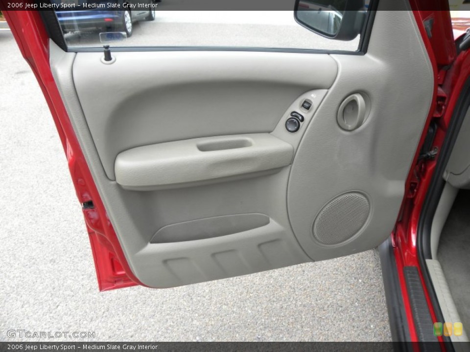 Medium Slate Gray Interior Door Panel for the 2006 Jeep Liberty Sport #65804731