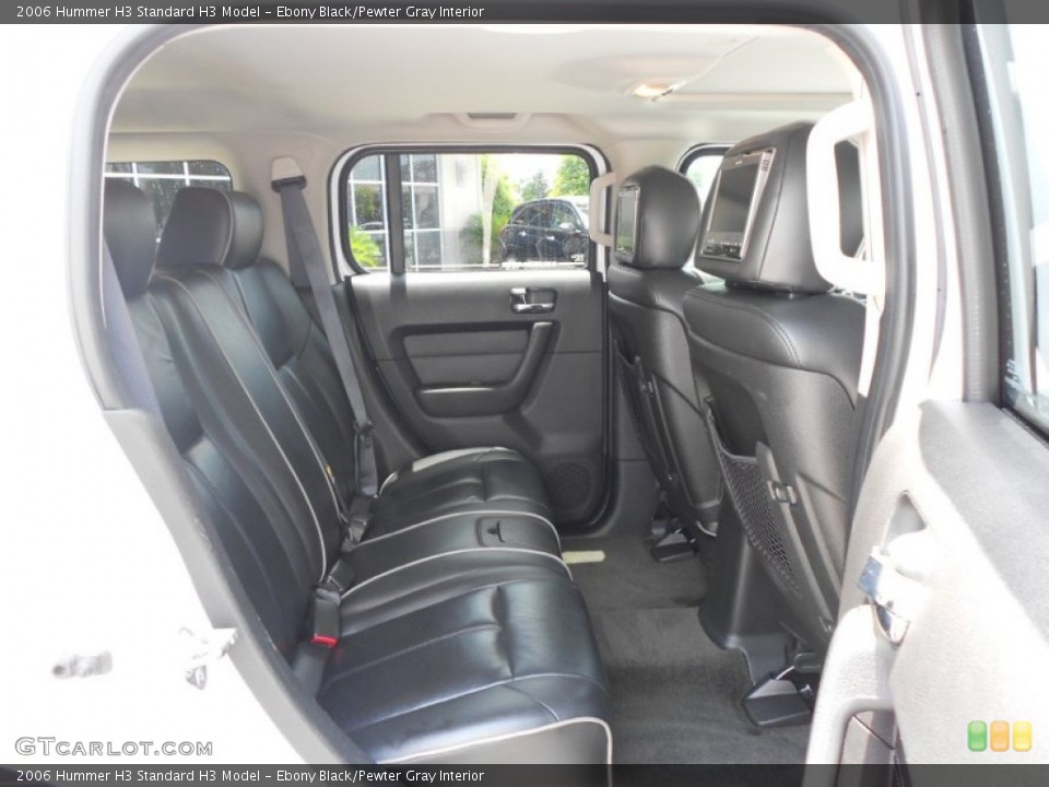 Ebony Black/Pewter Gray Interior Rear Seat for the 2006 Hummer H3  #65804737