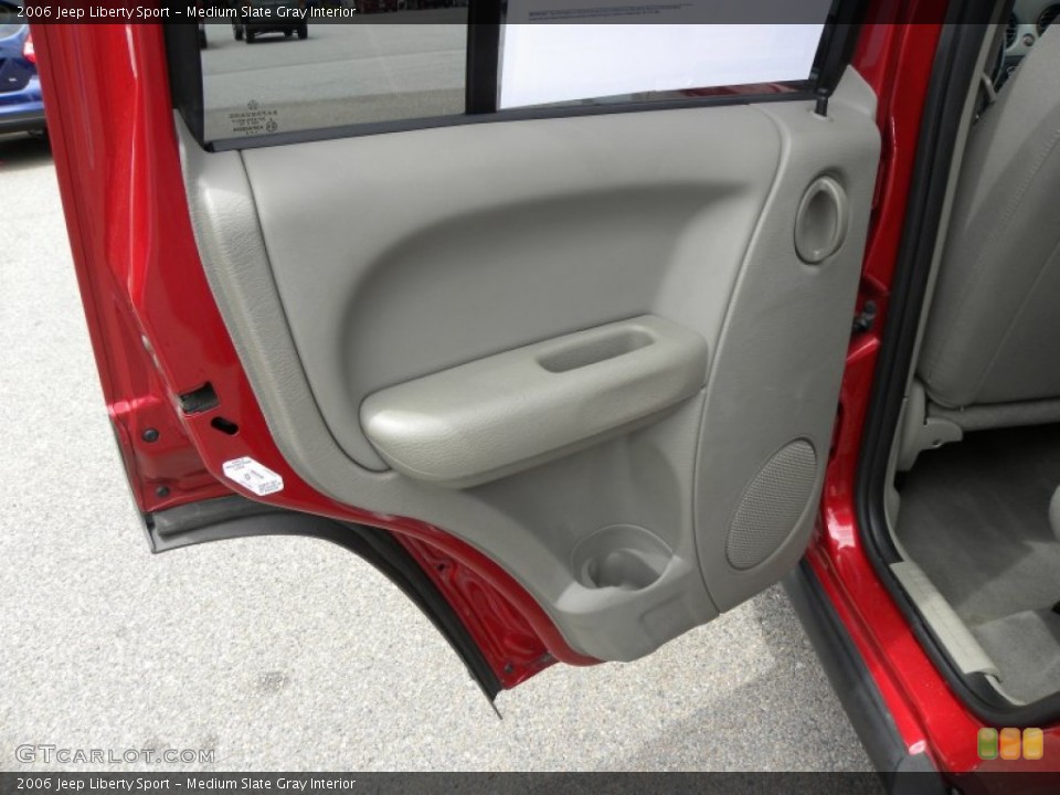 Medium Slate Gray Interior Door Panel for the 2006 Jeep Liberty Sport #65804749