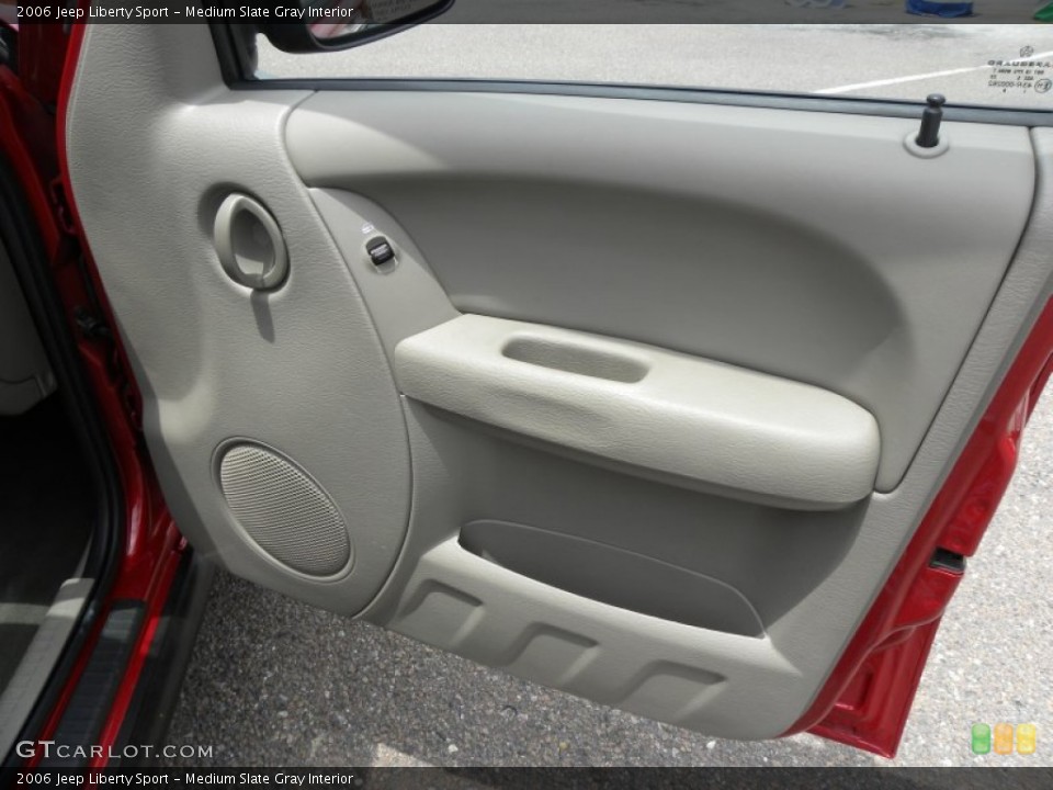 Medium Slate Gray Interior Door Panel for the 2006 Jeep Liberty Sport #65804767