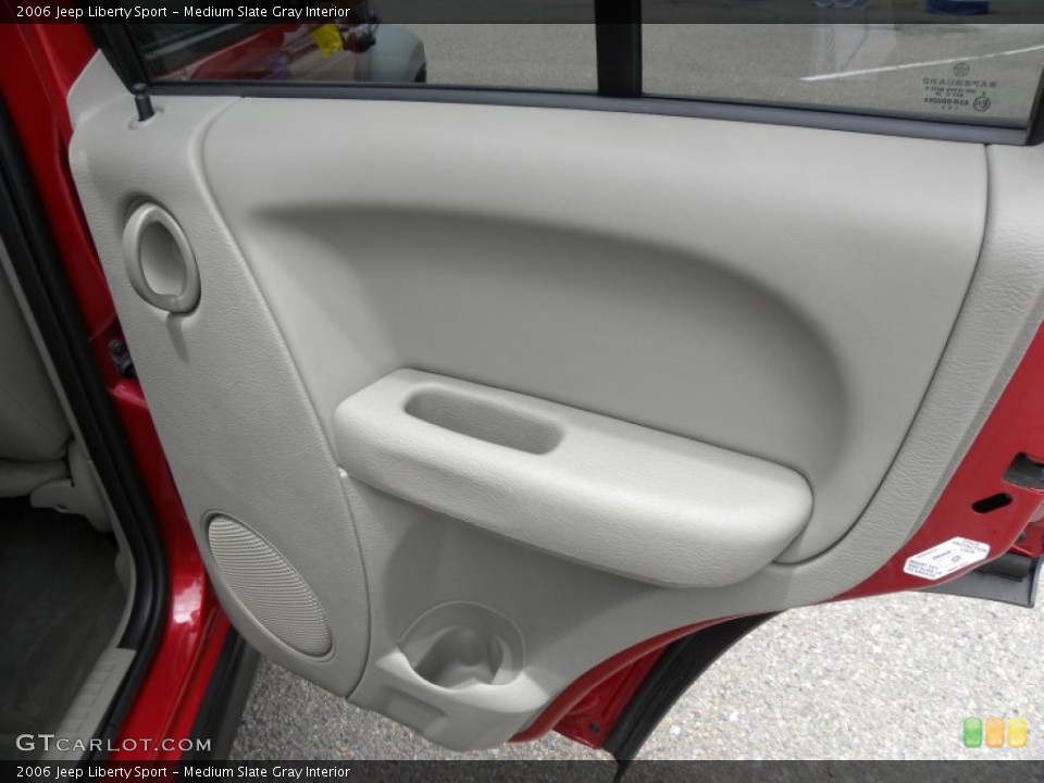 Medium Slate Gray Interior Door Panel for the 2006 Jeep Liberty Sport #65804791