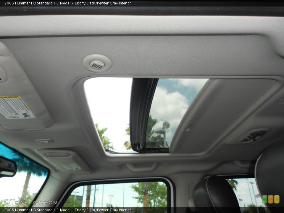 Ebony Black/Pewter Gray Interior Sunroof for the 2006 Hummer H3  #65804840