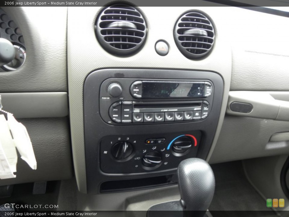 Medium Slate Gray Interior Controls for the 2006 Jeep Liberty Sport #65804872
