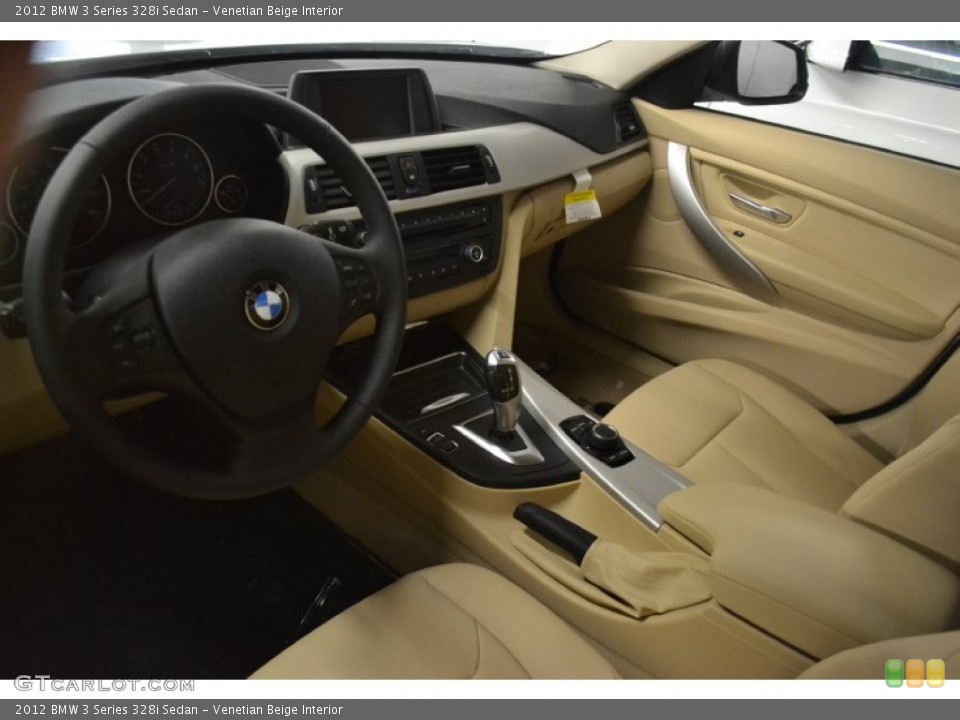 Venetian Beige Interior Prime Interior for the 2012 BMW 3 Series 328i Sedan #65806423