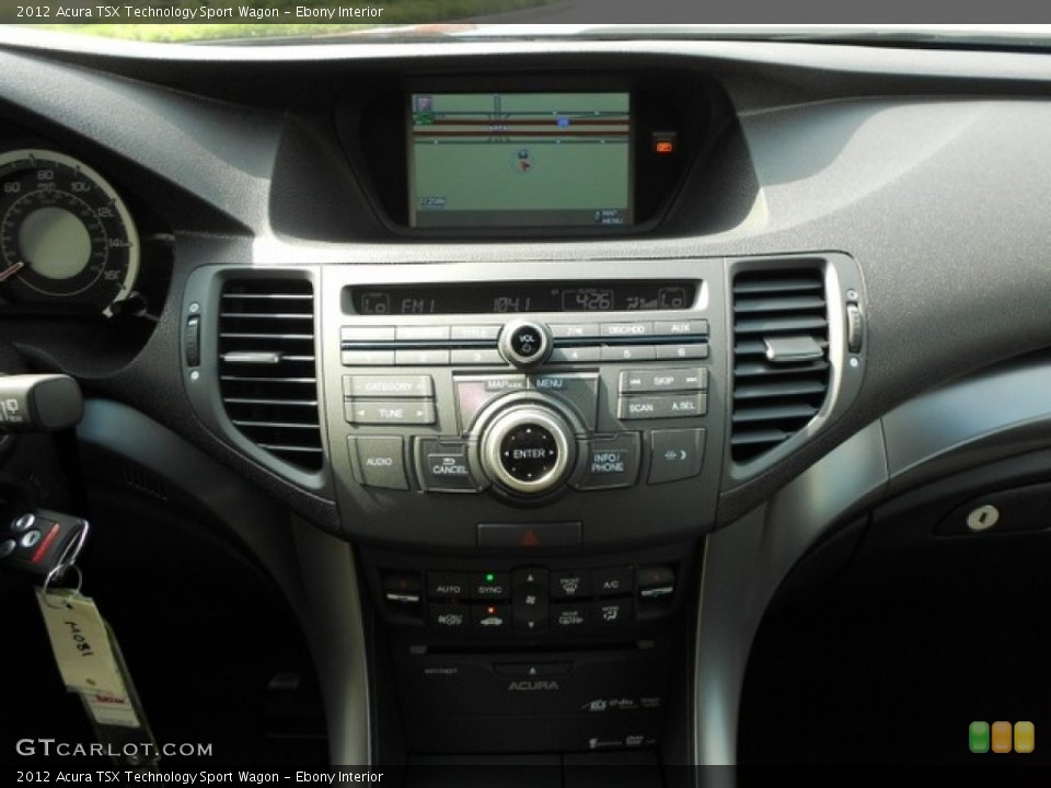Ebony Interior Controls for the 2012 Acura TSX Technology Sport Wagon #65807902
