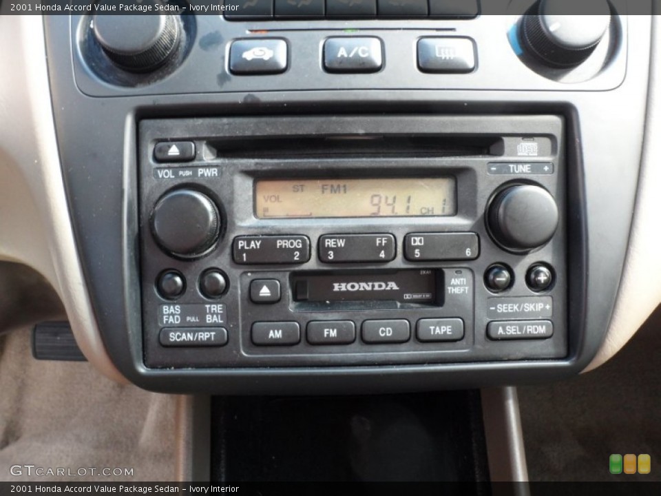 Ivory Interior Audio System for the 2001 Honda Accord Value Package Sedan #65808229