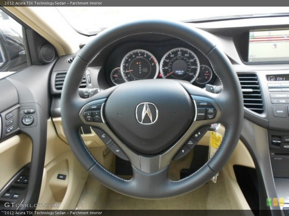 Parchment Interior Steering Wheel for the 2012 Acura TSX Technology Sedan #65810624