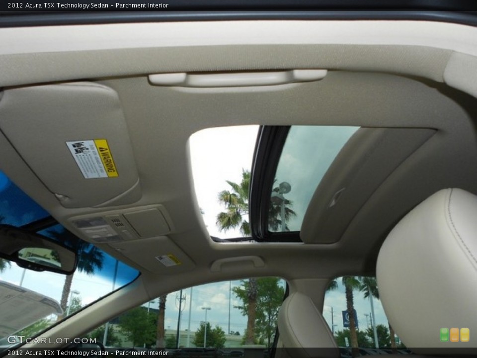 Parchment Interior Sunroof for the 2012 Acura TSX Technology Sedan #65810687