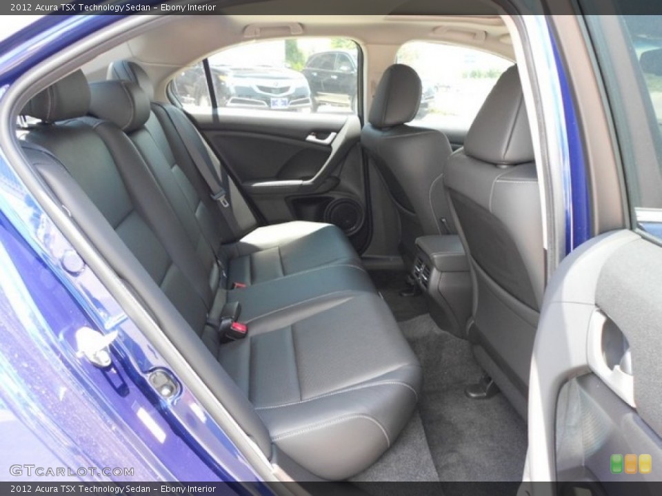 Ebony Interior Rear Seat for the 2012 Acura TSX Technology Sedan #65811032