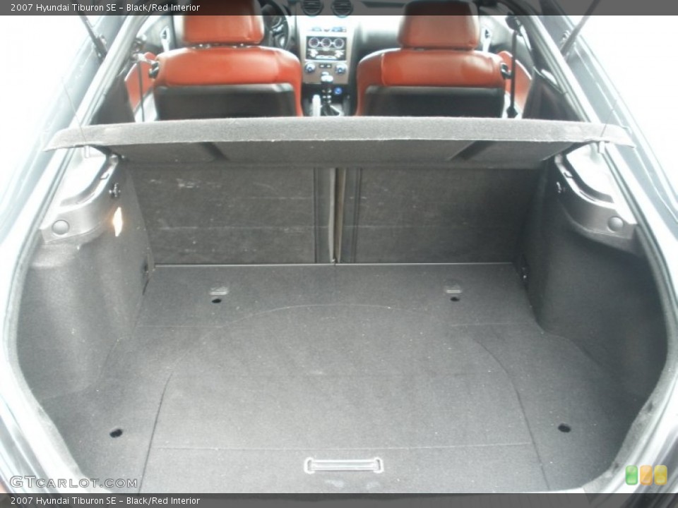 Black/Red Interior Trunk for the 2007 Hyundai Tiburon SE #65816531