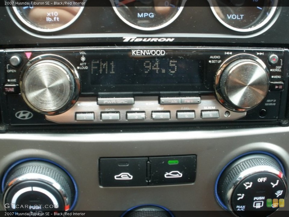 Black/Red Interior Audio System for the 2007 Hyundai Tiburon SE #65816585