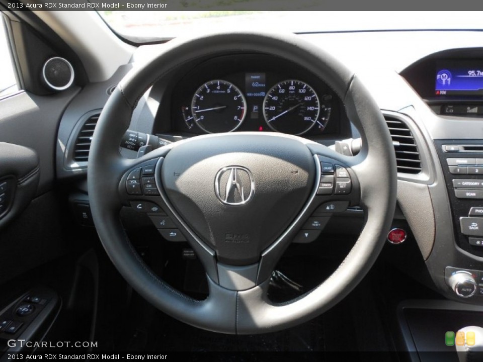 Ebony Interior Steering Wheel for the 2013 Acura RDX  #65820173