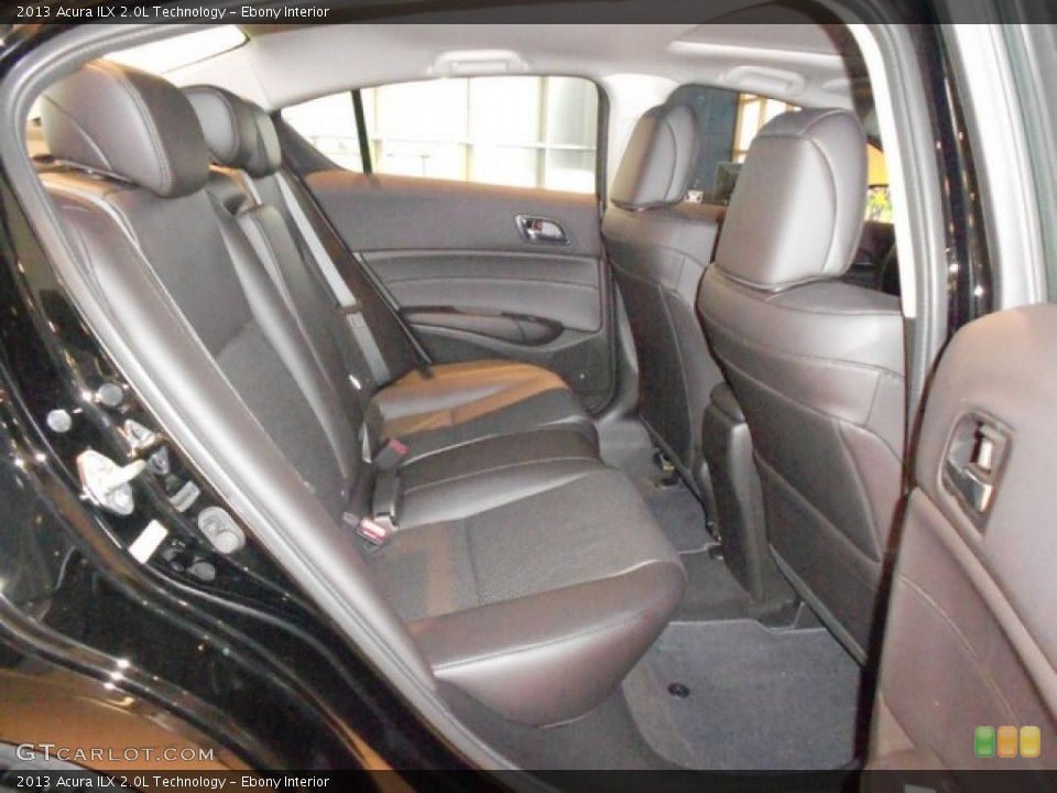 Ebony Interior Rear Seat for the 2013 Acura ILX 2.0L Technology #65820578