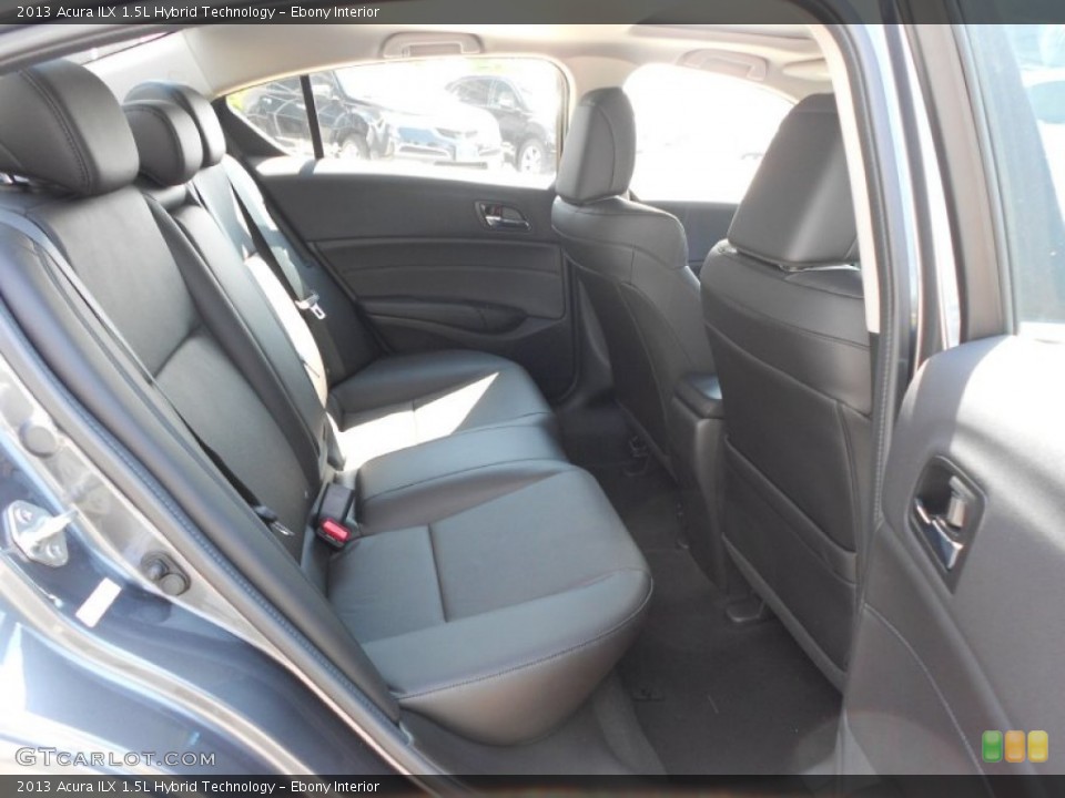 Ebony Interior Rear Seat for the 2013 Acura ILX 1.5L Hybrid Technology #65820780