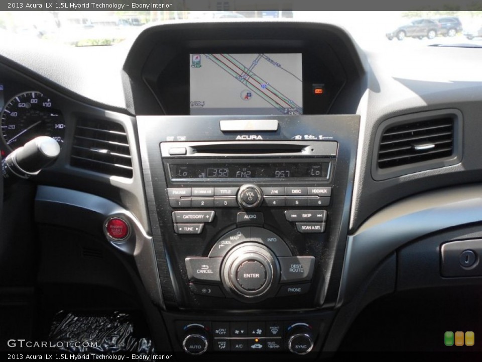 Ebony Interior Controls for the 2013 Acura ILX 1.5L Hybrid Technology #65820809