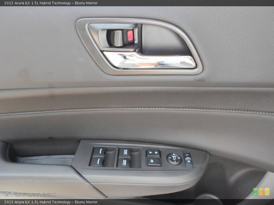 Ebony Interior Controls for the 2013 Acura ILX 1.5L Hybrid Technology #65820851