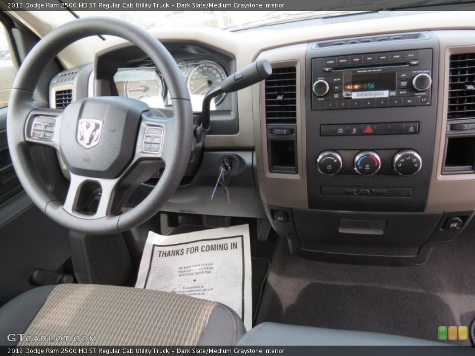 Dark Slate/Medium Graystone Interior Dashboard for the 2012 Dodge Ram 2500 HD ST Regular Cab Utility Truck #65822219