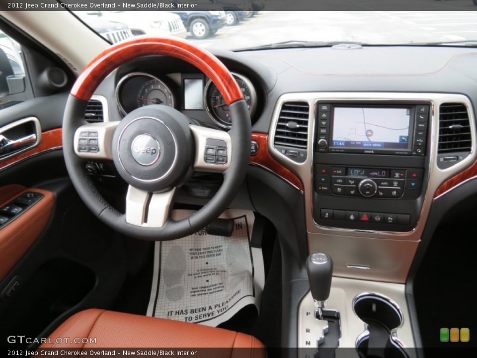 New Saddle/Black Interior Dashboard for the 2012 Jeep Grand Cherokee Overland #65823065