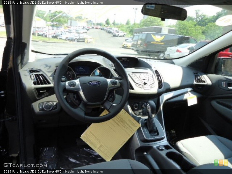 Medium Light Stone Interior Dashboard for the 2013 Ford Escape SE 1.6L EcoBoost 4WD #65826149