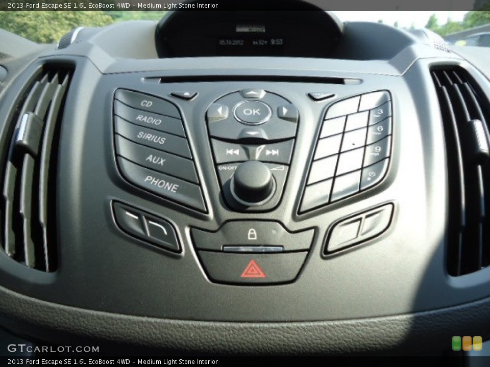 Medium Light Stone Interior Controls for the 2013 Ford Escape SE 1.6L EcoBoost 4WD #65826161