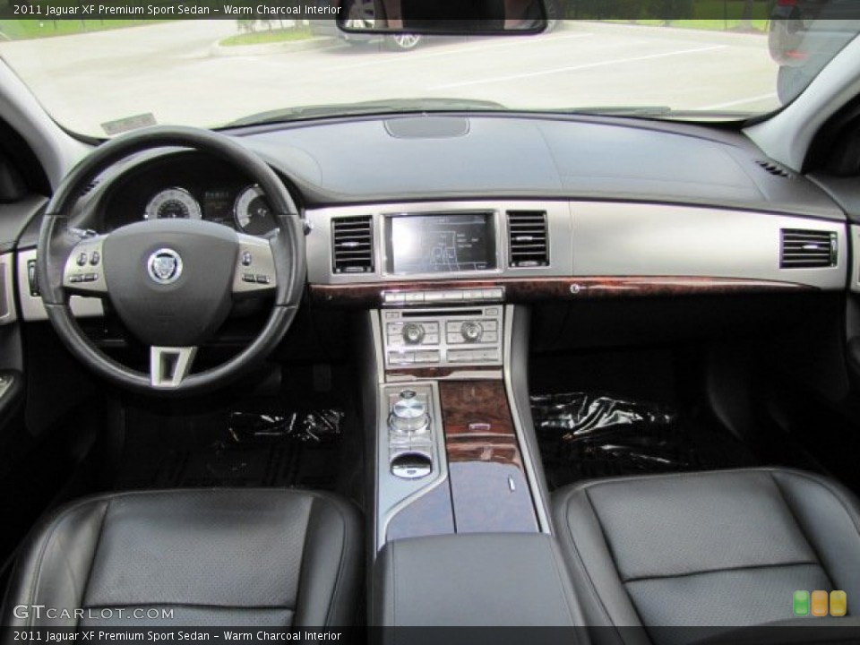 Warm Charcoal Interior Dashboard for the 2011 Jaguar XF Premium Sport Sedan #65827112