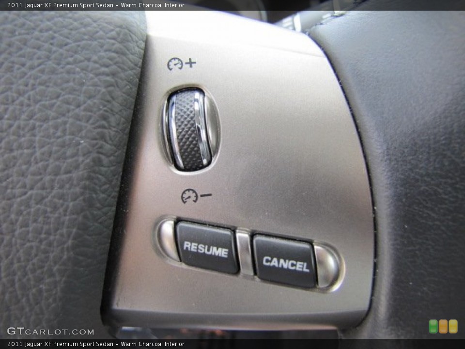 Warm Charcoal Interior Controls for the 2011 Jaguar XF Premium Sport Sedan #65827220