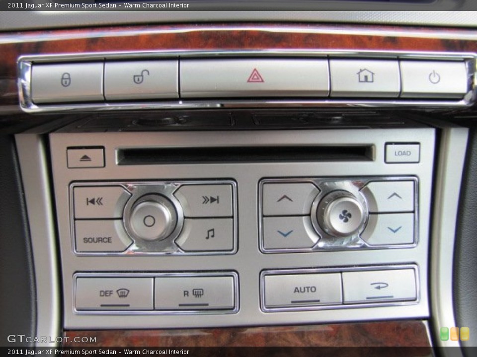 Warm Charcoal Interior Controls for the 2011 Jaguar XF Premium Sport Sedan #65827265