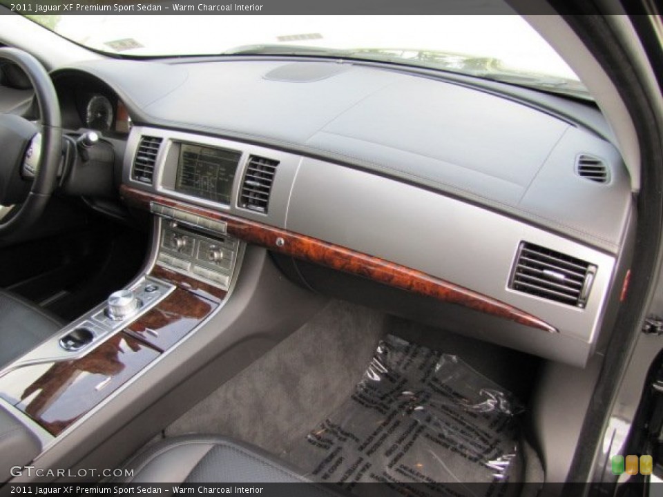 Warm Charcoal Interior Dashboard for the 2011 Jaguar XF Premium Sport Sedan #65827289