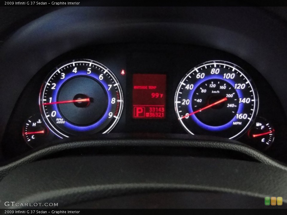 Graphite Interior Gauges for the 2009 Infiniti G 37 Sedan #65828156