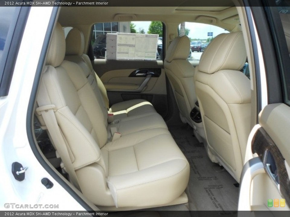 Parchment Interior Rear Seat for the 2012 Acura MDX SH-AWD Technology #65828504