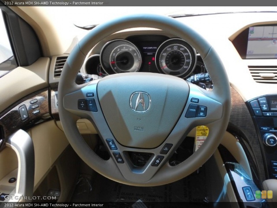 Parchment Interior Steering Wheel for the 2012 Acura MDX SH-AWD Technology #65828531