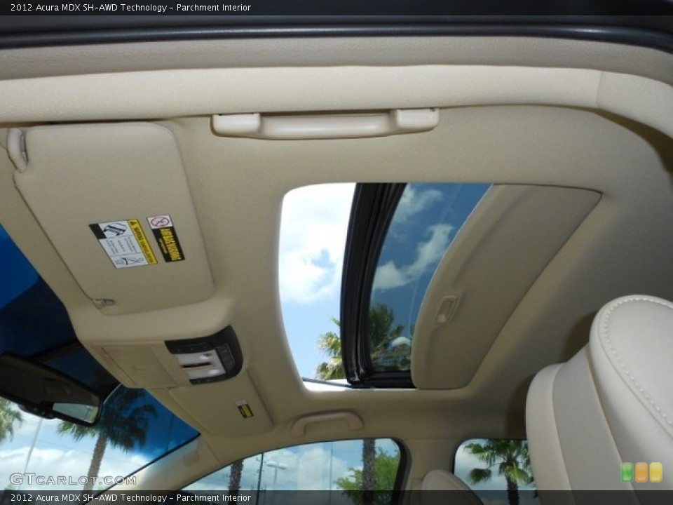 Parchment Interior Sunroof for the 2012 Acura MDX SH-AWD Technology #65828603