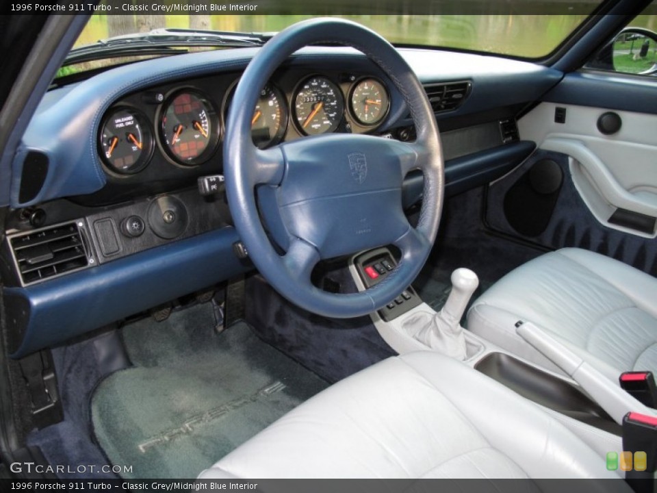 Classic Grey/Midnight Blue Interior Prime Interior for the 1996 Porsche 911 Turbo #65832199