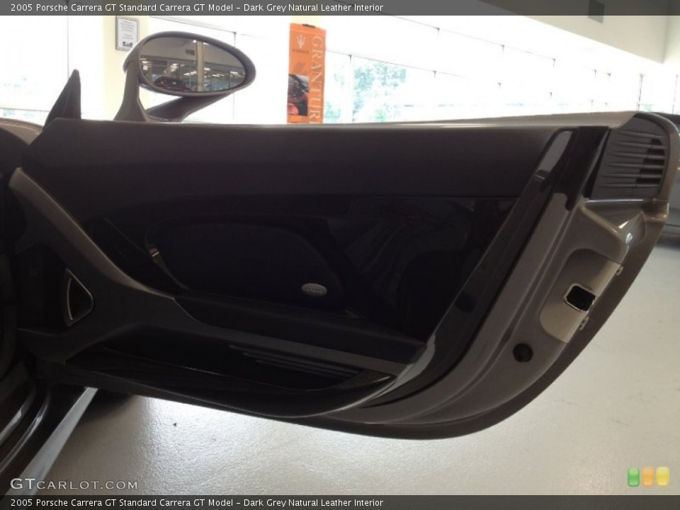 Dark Grey Natural Leather Interior Door Panel for the 2005 Porsche Carrera GT  #65833088