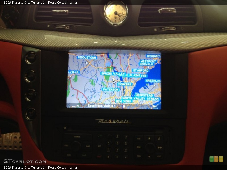 Rosso Corallo Interior Navigation for the 2009 Maserati GranTurismo S #65833436