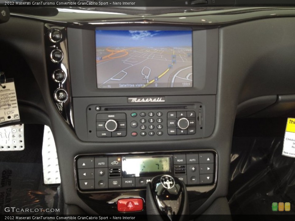 Nero Interior Navigation for the 2012 Maserati GranTurismo Convertible GranCabrio Sport #65833685