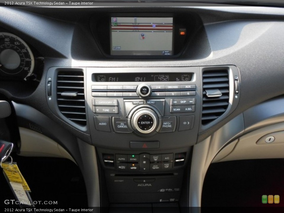 Taupe Interior Controls for the 2012 Acura TSX Technology Sedan #65835014