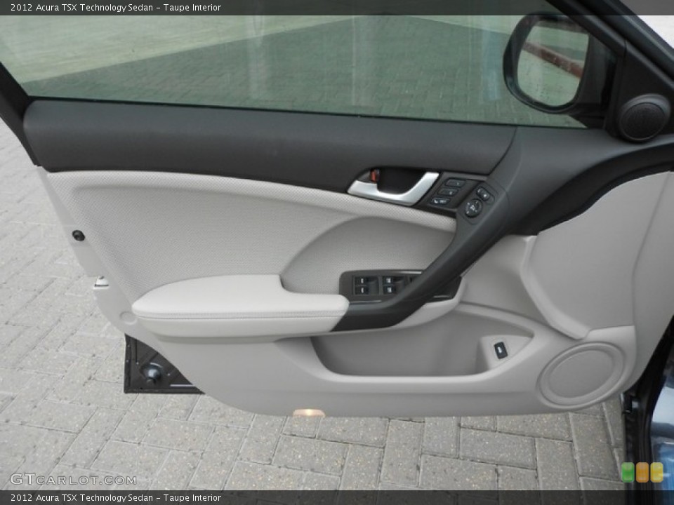 Taupe Interior Door Panel for the 2012 Acura TSX Technology Sedan #65836529