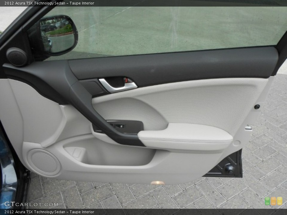 Taupe Interior Door Panel for the 2012 Acura TSX Technology Sedan #65836547
