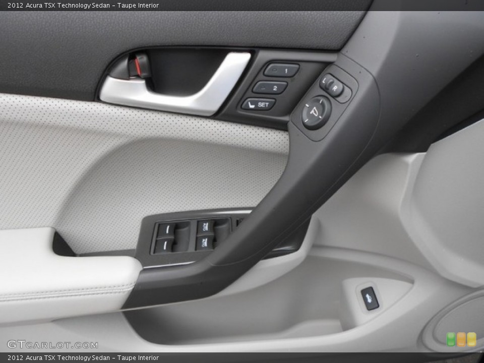 Taupe Interior Controls for the 2012 Acura TSX Technology Sedan #65836646