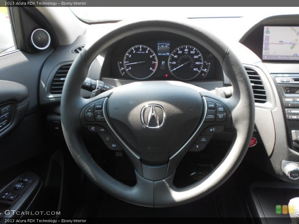 Ebony Interior Steering Wheel for the 2013 Acura RDX Technology #65836775