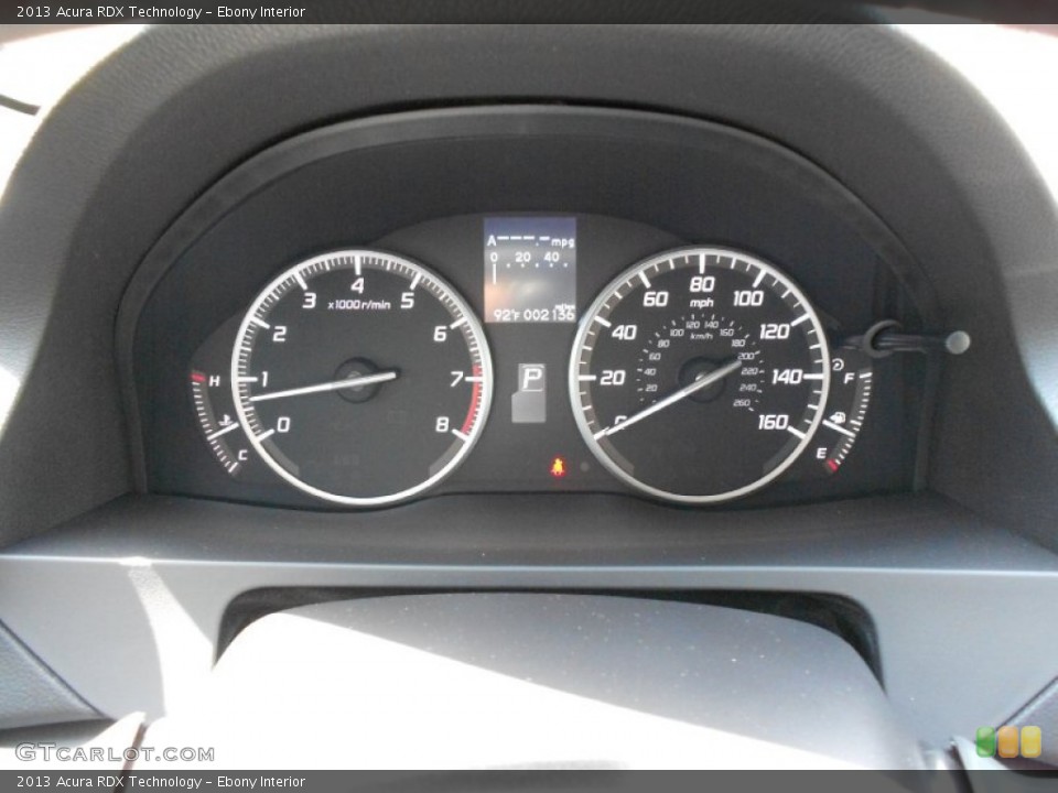 Ebony Interior Gauges for the 2013 Acura RDX Technology #65836870