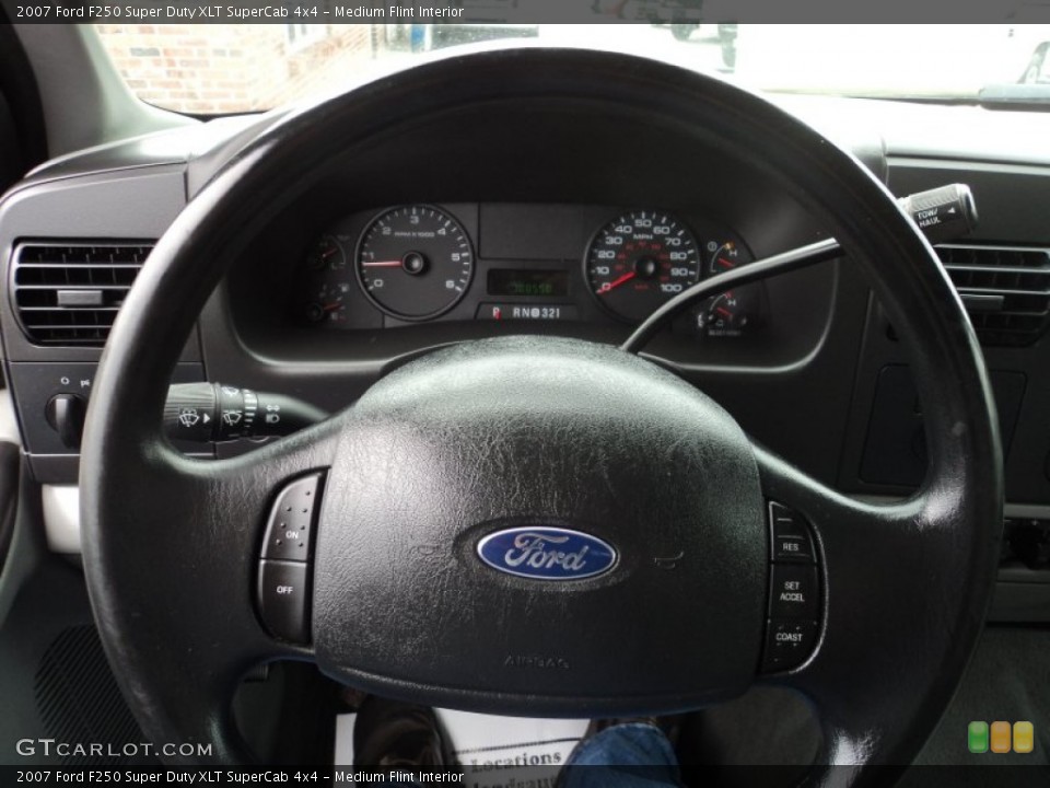 Medium Flint Interior Steering Wheel for the 2007 Ford F250 Super Duty XLT SuperCab 4x4 #65836904