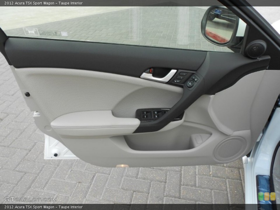 Taupe Interior Door Panel for the 2012 Acura TSX Sport Wagon #65838284