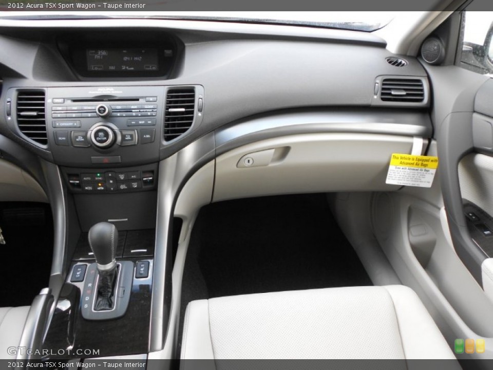 Taupe Interior Dashboard for the 2012 Acura TSX Sport Wagon #65838332