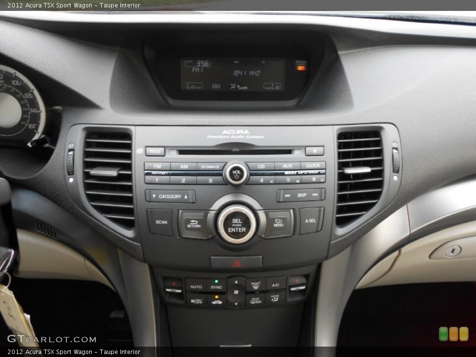 Taupe Interior Controls for the 2012 Acura TSX Sport Wagon #65838350