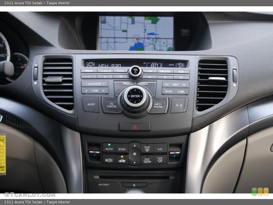 Taupe Interior Controls for the 2011 Acura TSX Sedan #65838353